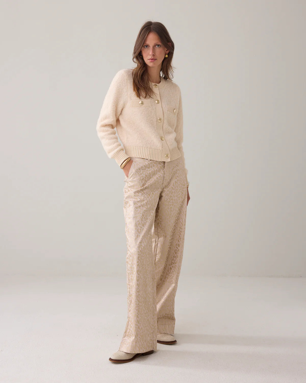 SUMMUM CARDIGAN BOUDE KNIT IVORY