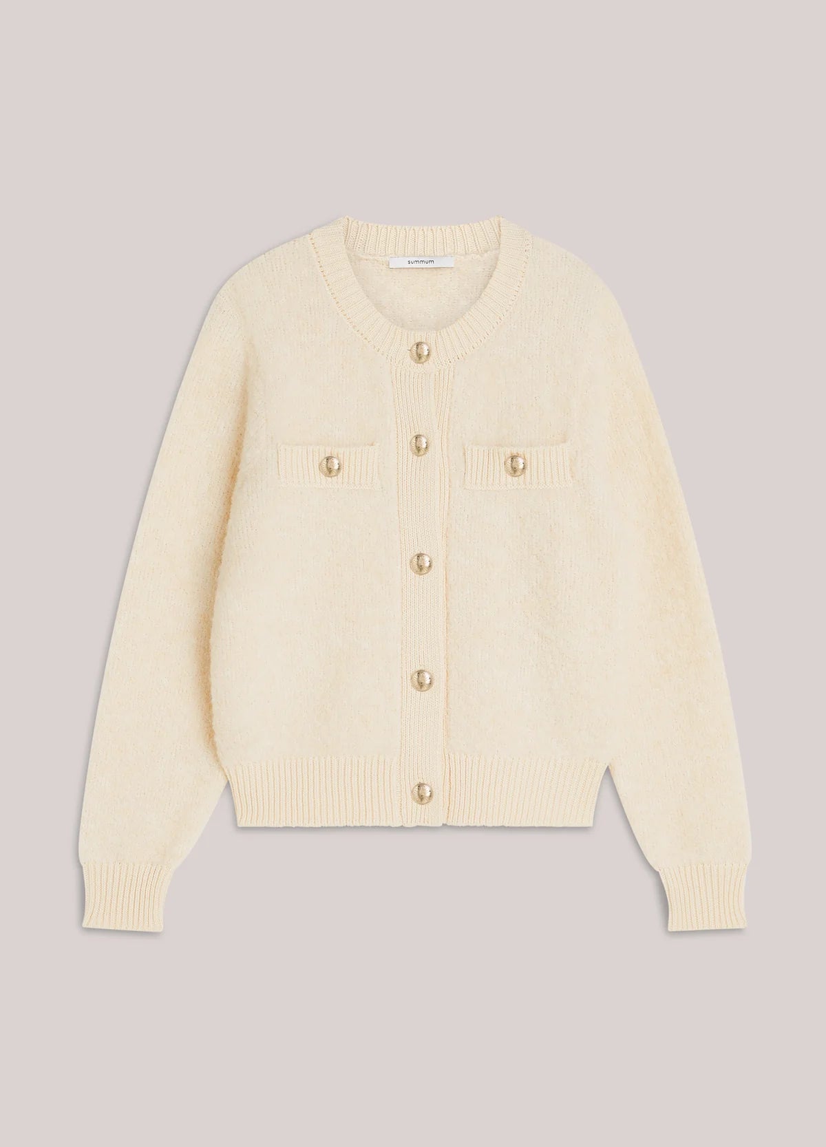 SUMMUM CARDIGAN BOUDE KNIT IVORY