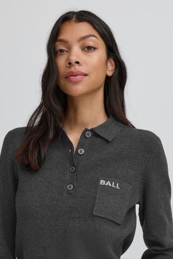 BALL BAMARIETTA KNIT POLO GREY