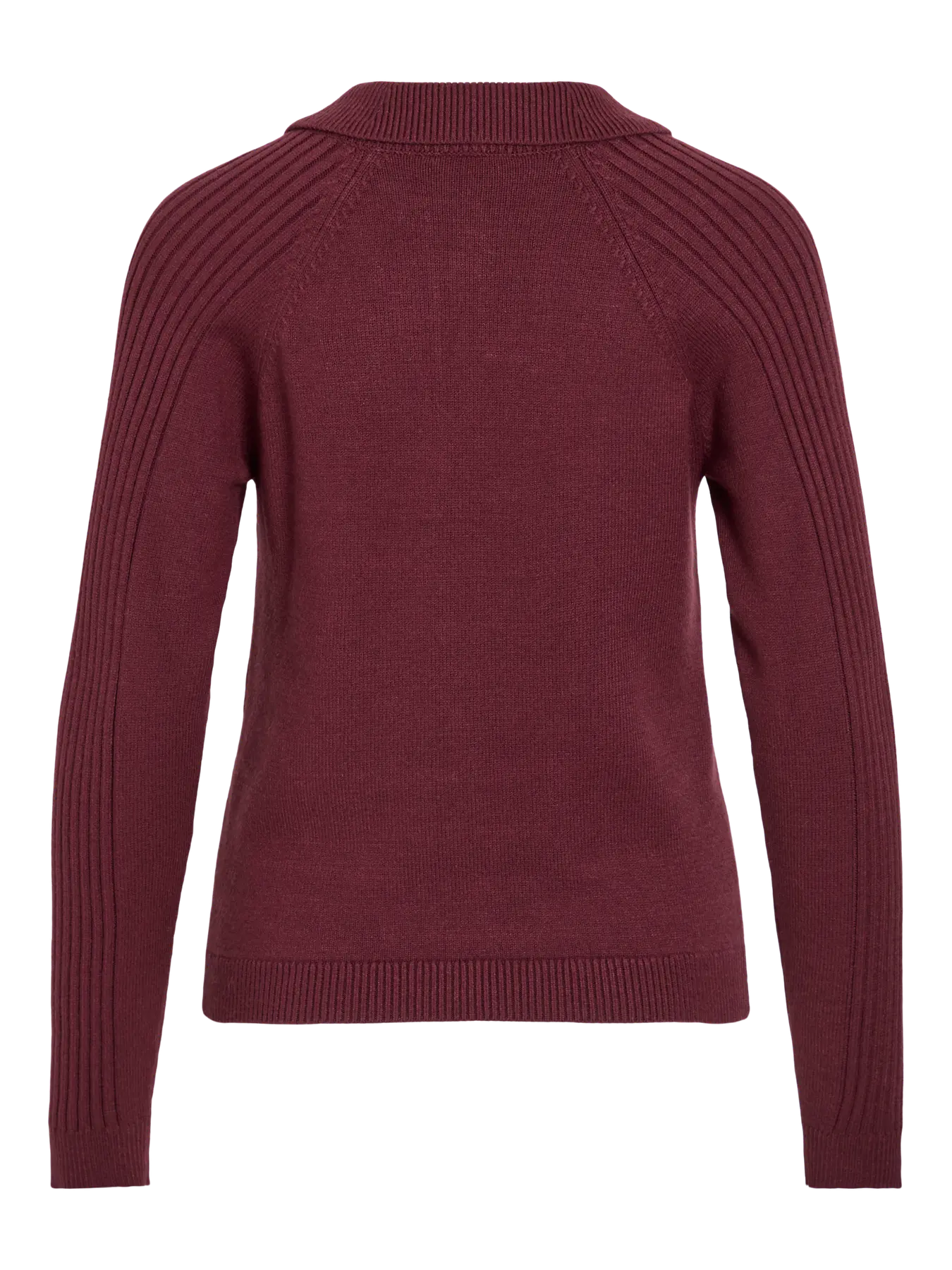 VILA VIDARJA POLO L/S KNIT TOP FIG