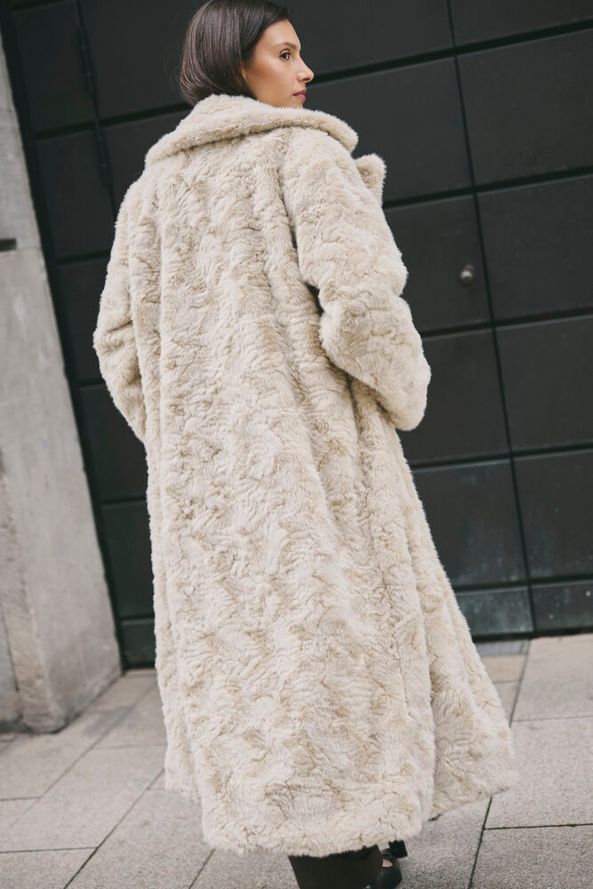 KBBOLINDA FUR COAT EGRET