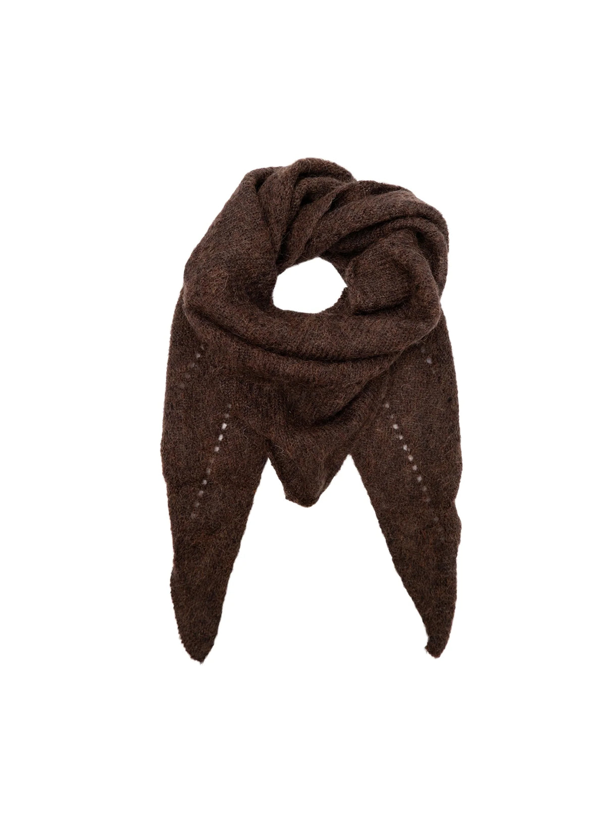 BCDELL KNITTED MINI SCARF MOCCA