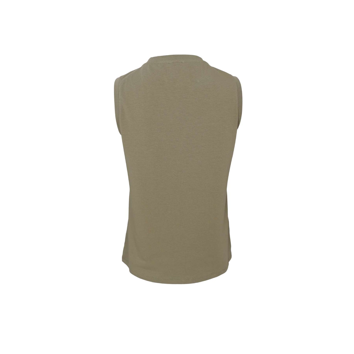 BLACK COLOUR MAY V-NECK TOP LT ARMY