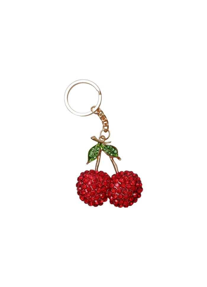 BC CHERRY RHINESTONE KEYHANGER