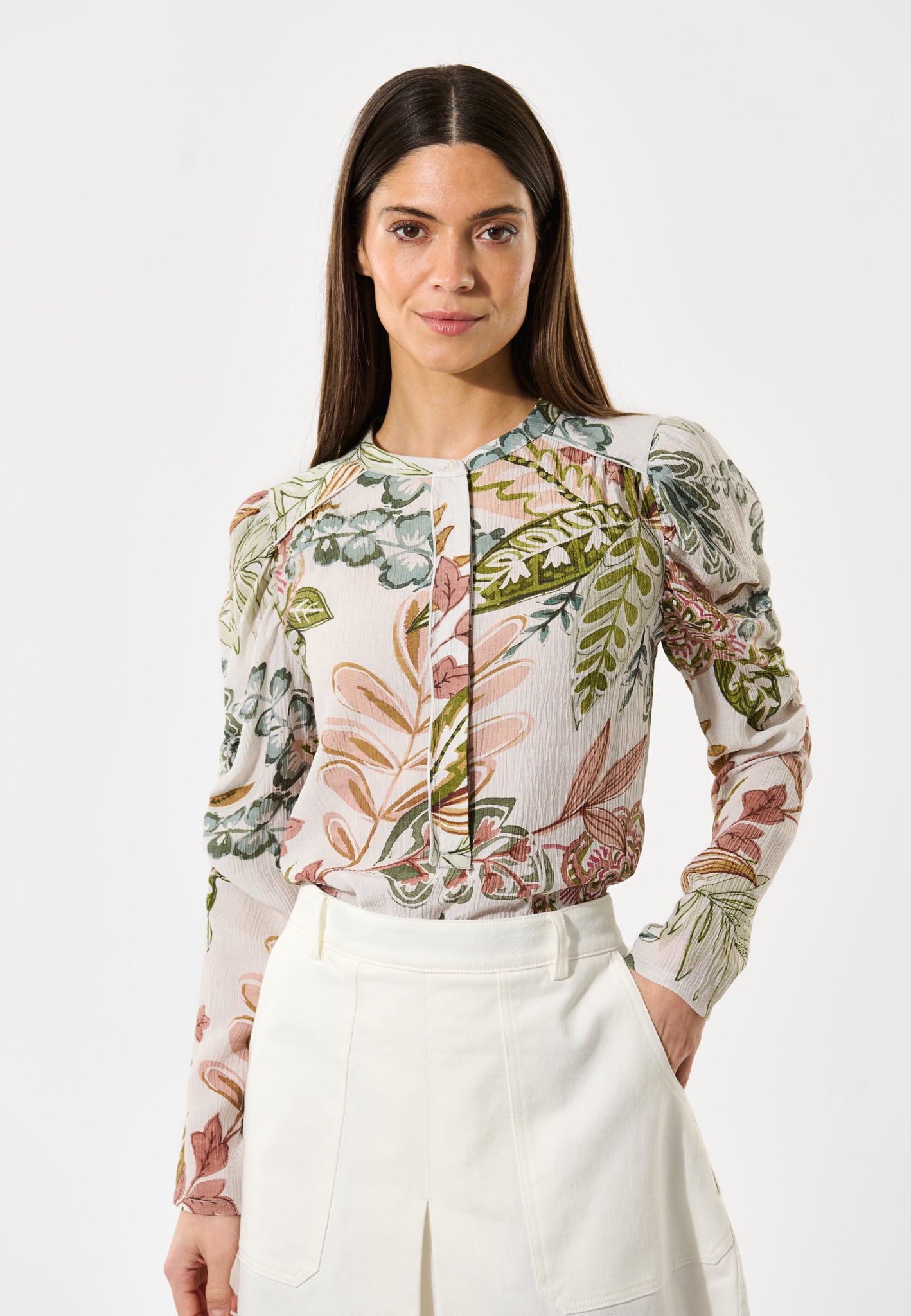 DEA KUDIBAL VISTIDEA BLOUSE WITH GATHERING DEAILS