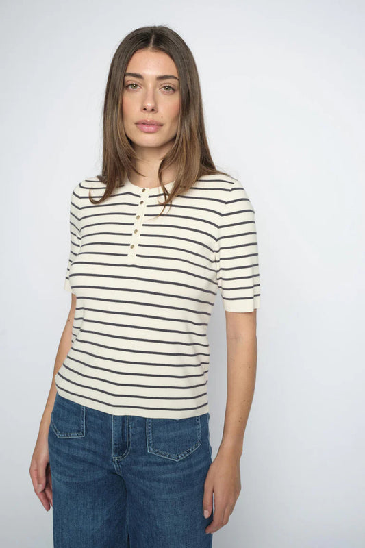 MM ALIZ CALIZ STRIPE KNIT INDIA INK
