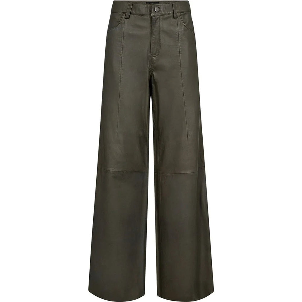 DEPECHE BOADEP HW PANTS WI LEG KHAK