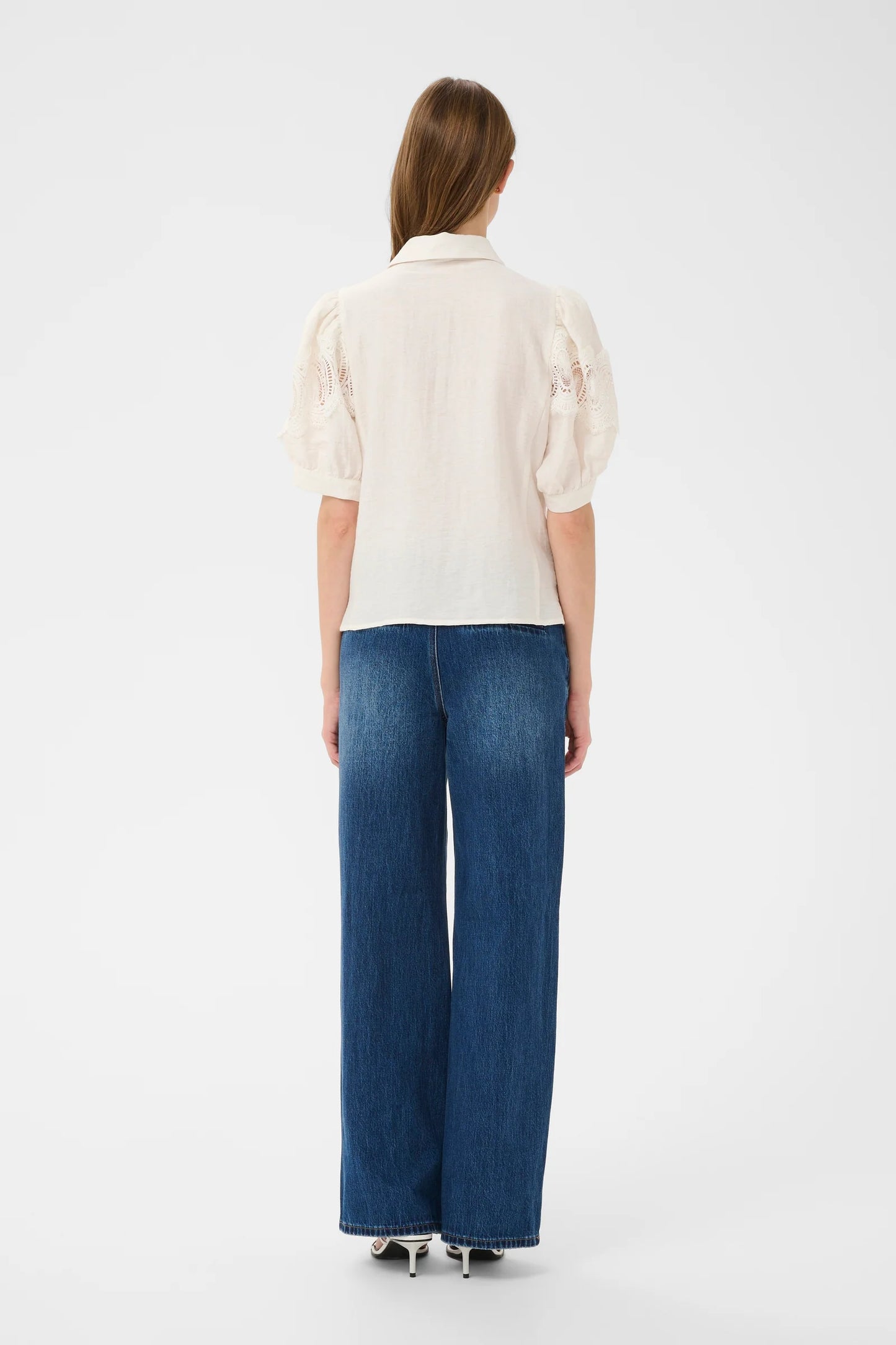KARENBS URITH FROSTY BLOUSE EGRET