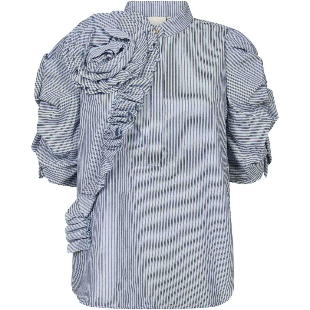 GOSSIA ZABINAGO BLOUSE DUSTY BLUE