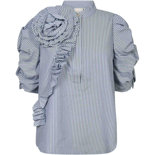 GOSSIA ZABINAGO BLOUSE DUSTY BLUE