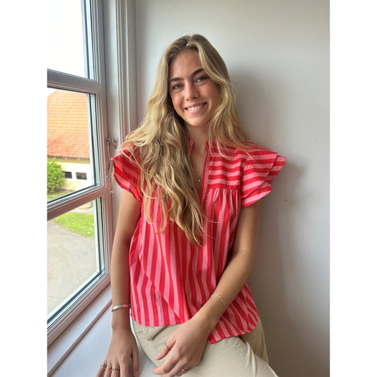 CONTINUE CHRISEL RED STRIPE PINK