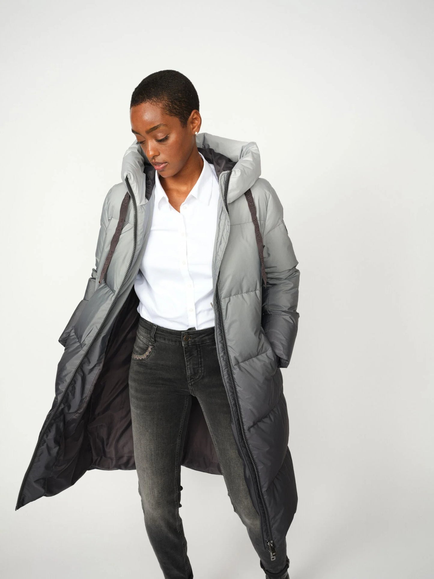 MMNOVA DIP DYE DOWN JACKET DARK GRE