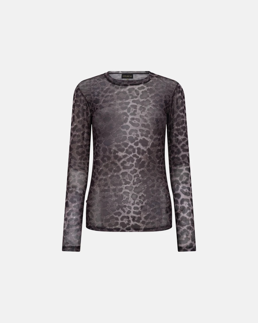 HTD blouse w/print GREY