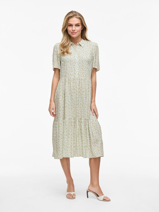 VILA VIKATY SHIRT DRESS GREEN
