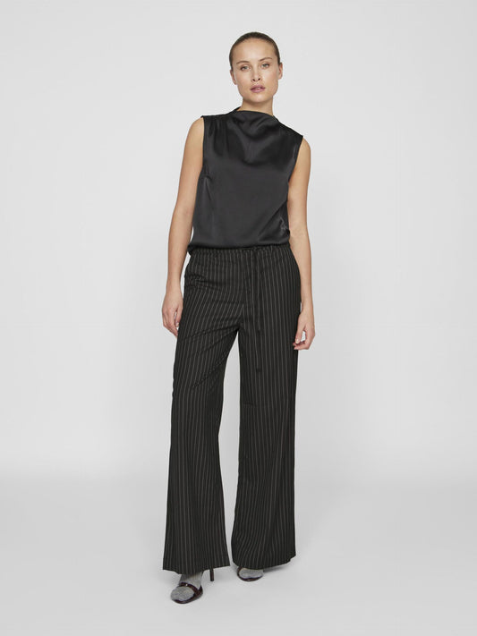 VILA  ESMA PANTS BLACK