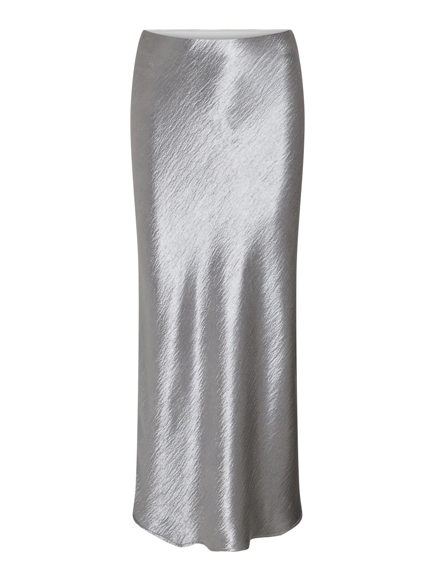 VILA DINNIE SILVER MIDI SKIRT