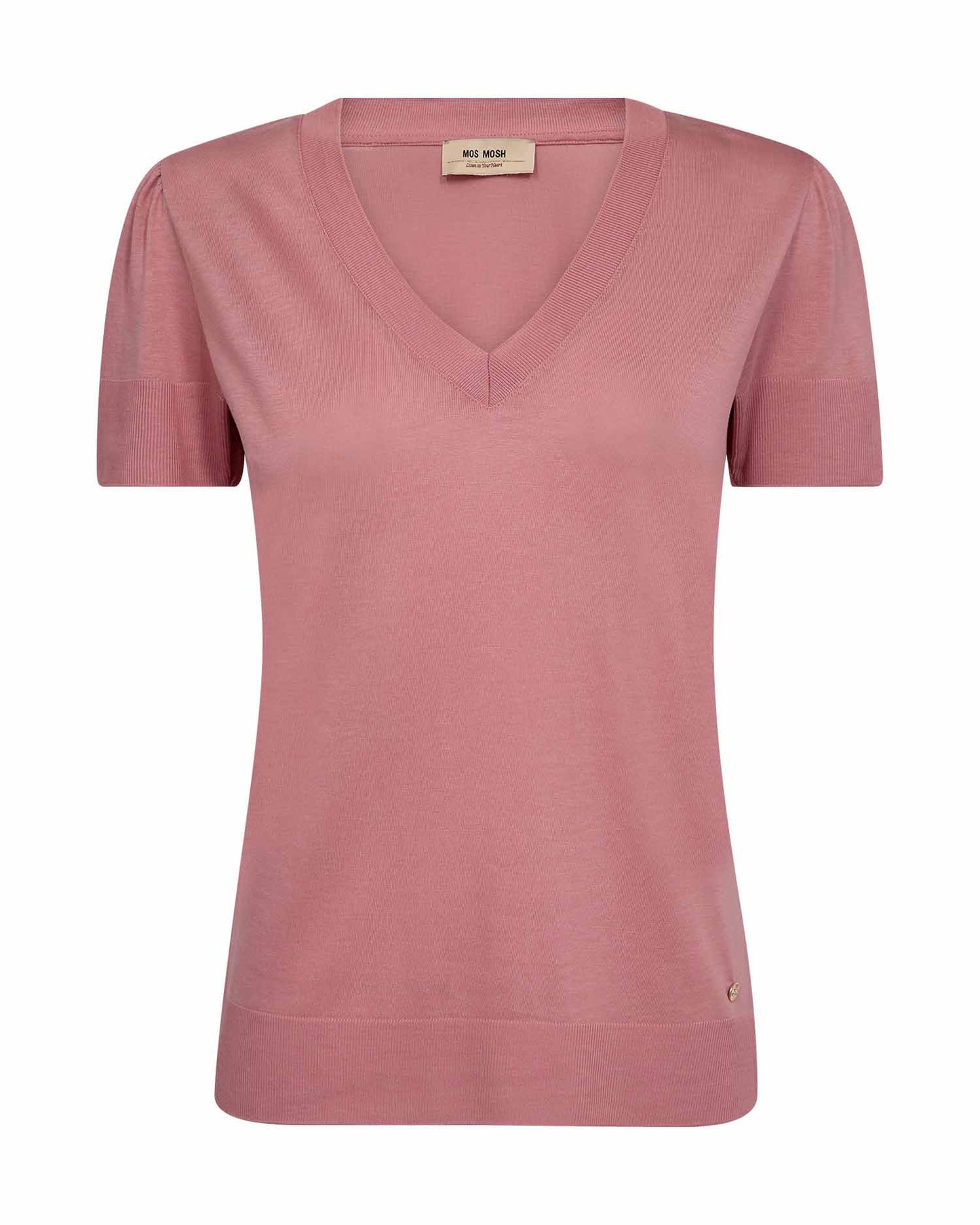 MMSINK V-SS TEE DUSTY ROSE