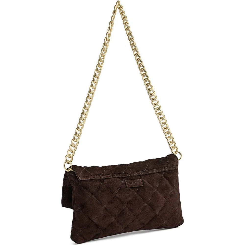 DEPECHE BELEM CLUTCH CHOCOLATE