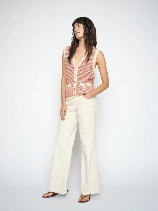 MM MARLENA EMB JEANS ECRU