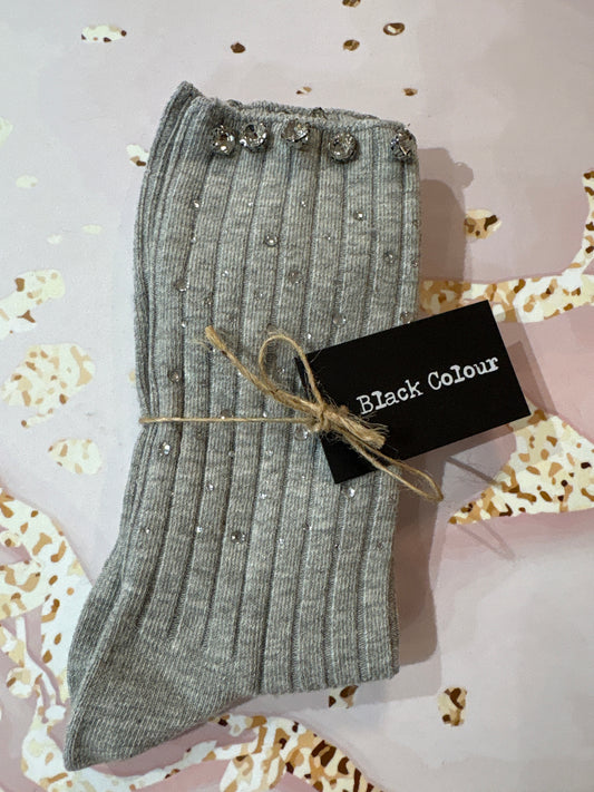 BC DIAMOND SOCK GREY MELANGE