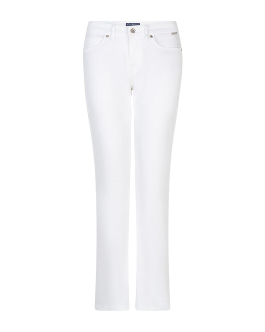 RED BUTTON BABETTE WHITE