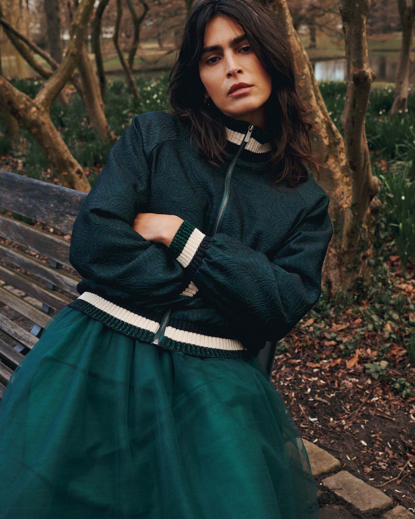 SUMMUM BOMBER JACKET GLITTER JACQUA