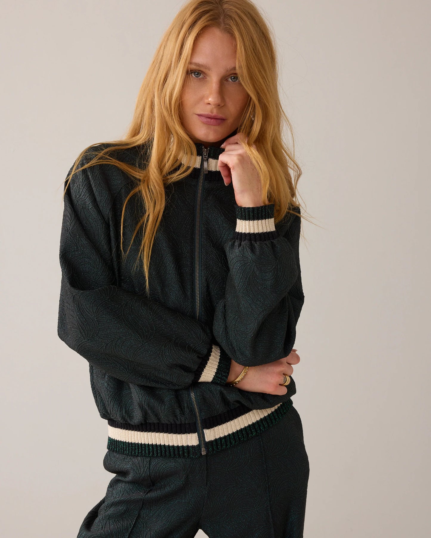 SUMMUM BOMBER JACKET GLITTER JACQUA