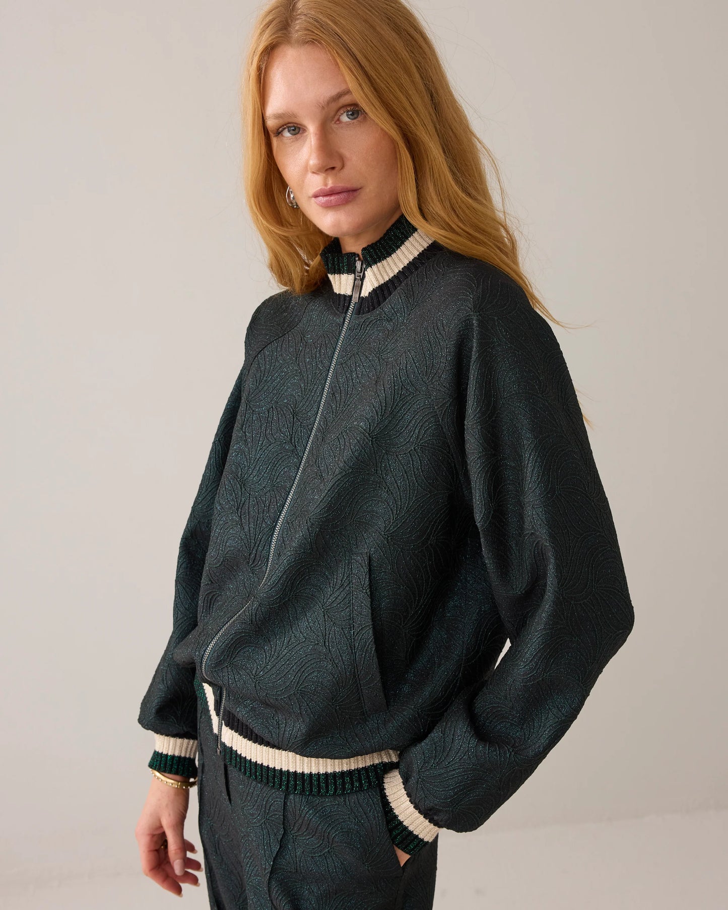 SUMMUM BOMBER JACKET GLITTER JACQUA