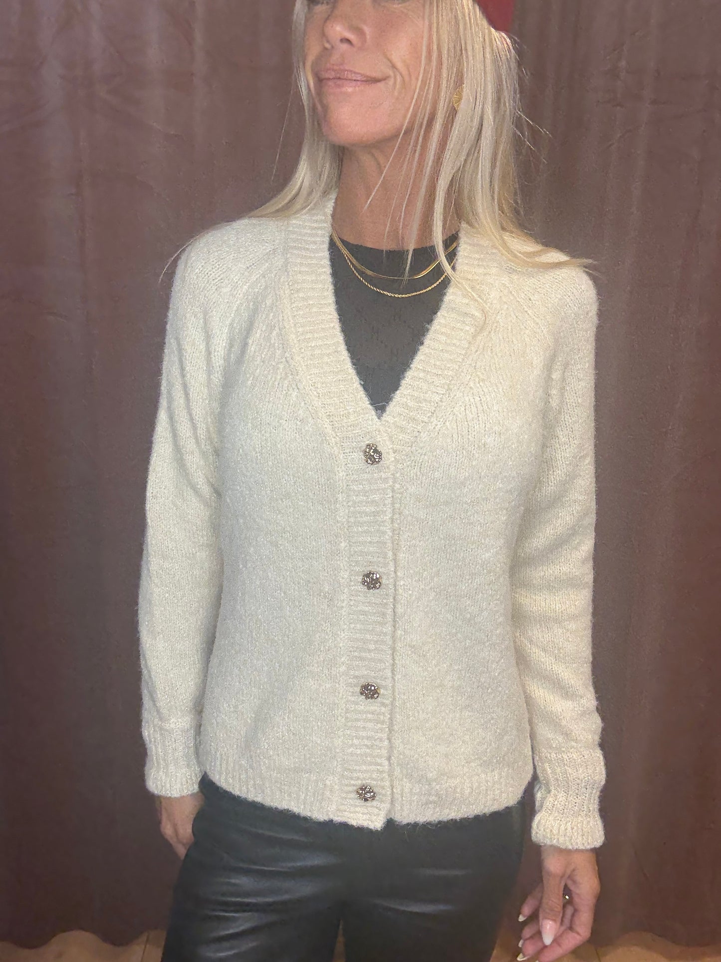 SUMMUM CARDIGAN COZY MELANGE LUREX