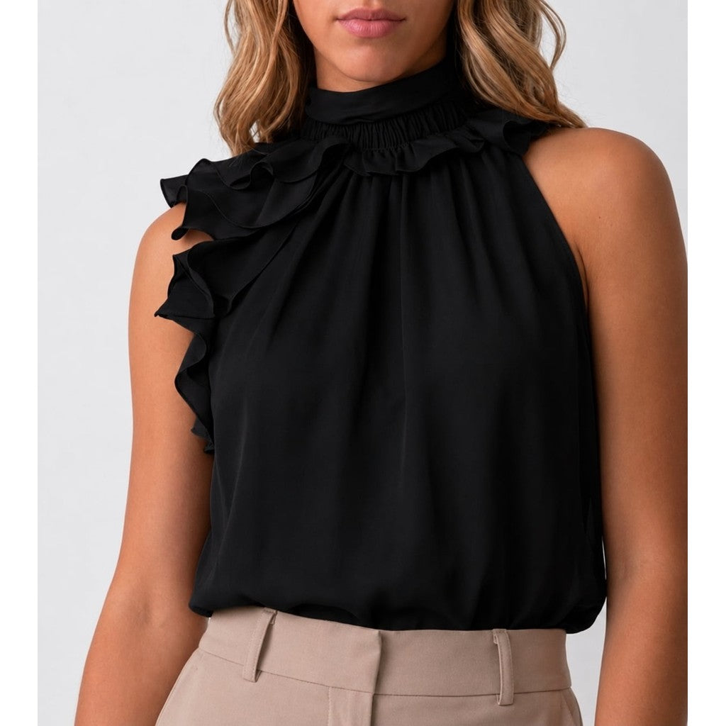 T&S VANGIE TOP BLACK