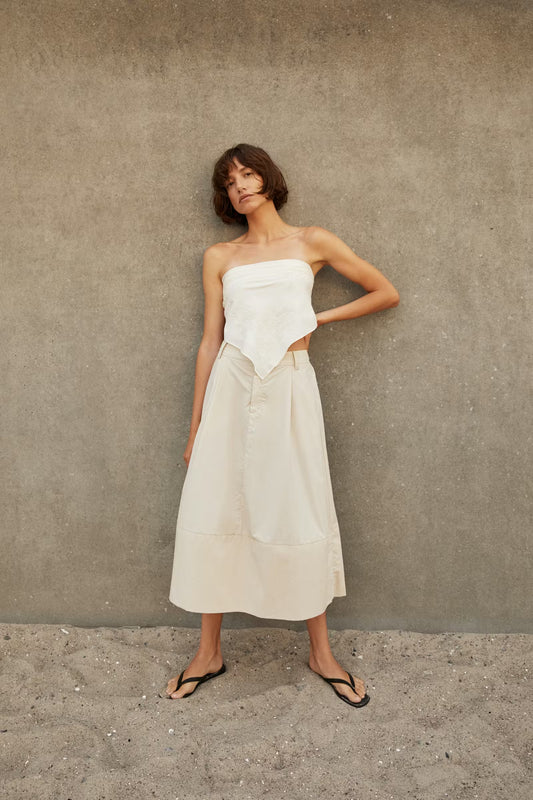 PART TWO BOJANA SKIRT FRENCH OAK