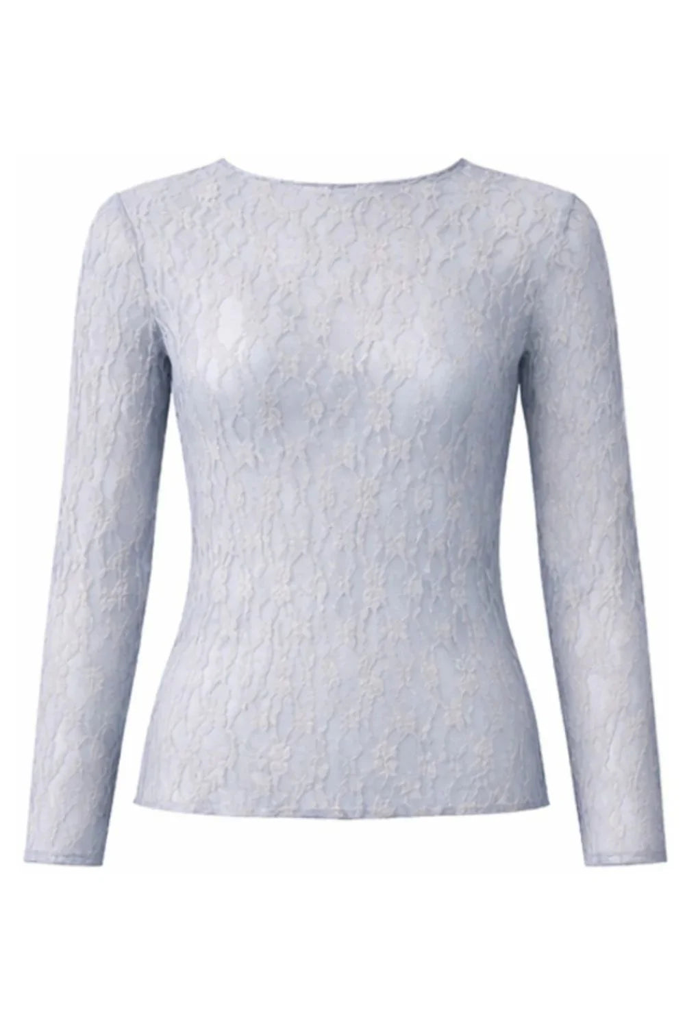 CM ISA BLOUSE/MESH ICE BLUE