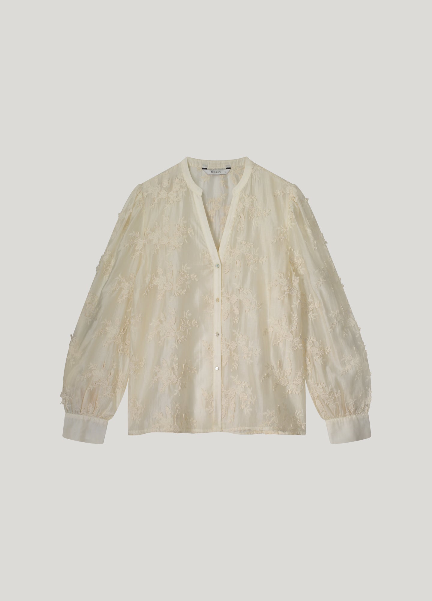 SUMMUM BLOUSE FLOWER LACE CREME