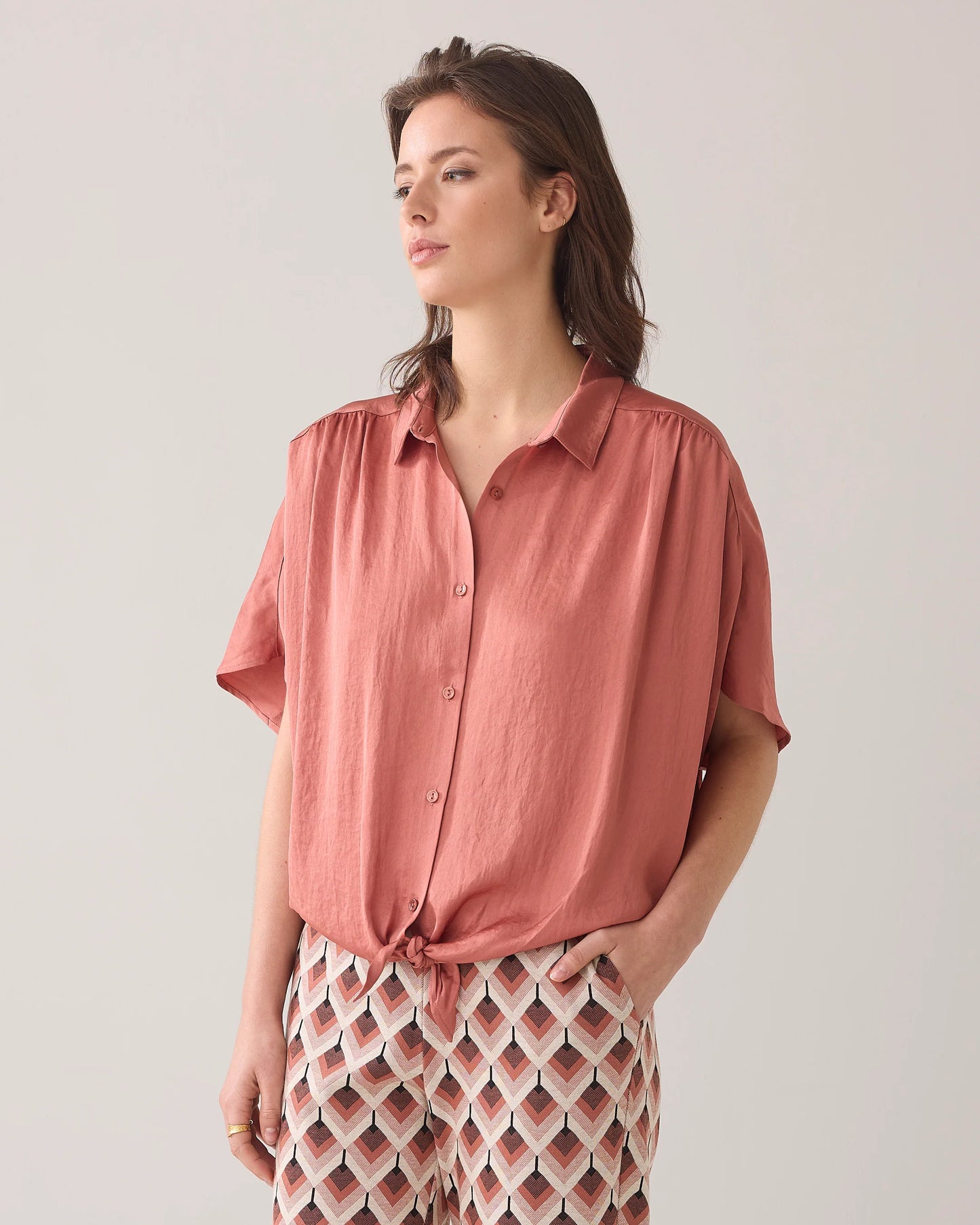 SUMMUM BLOUSE BATSLEEVES SILKY SEPH