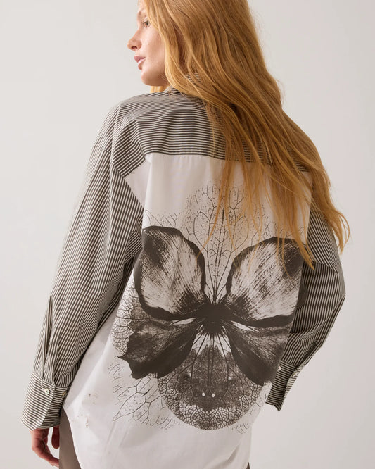 SUMMUM BLOUSE BIG FLOWER COTTON DAR