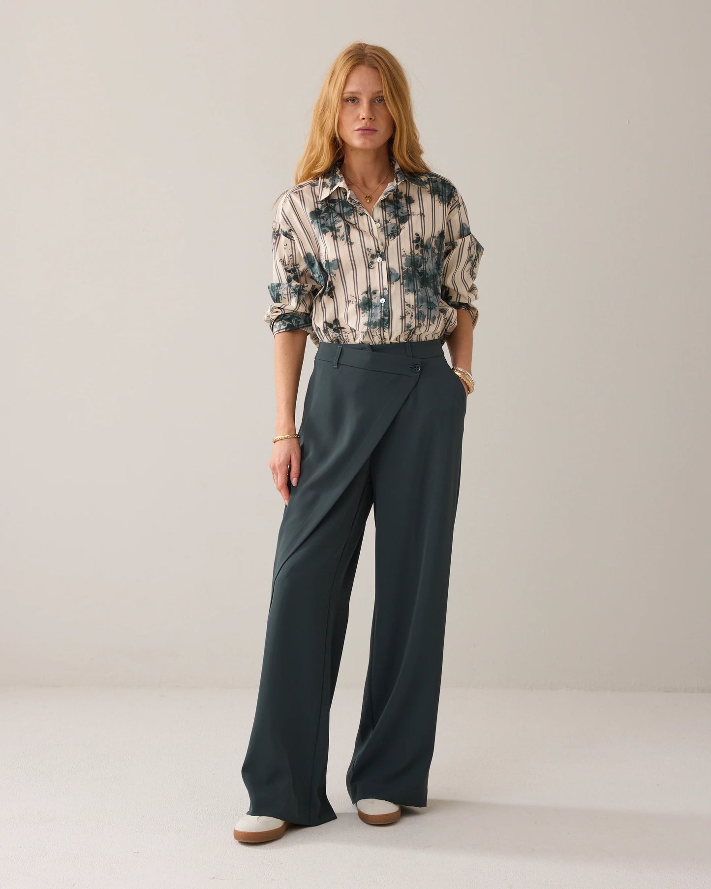 SUMMUM BLOUSE FLOWERS AND STRIPES