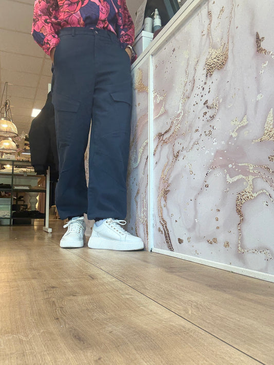 SK KYLIE PANTS CANVA NAVY BLUE