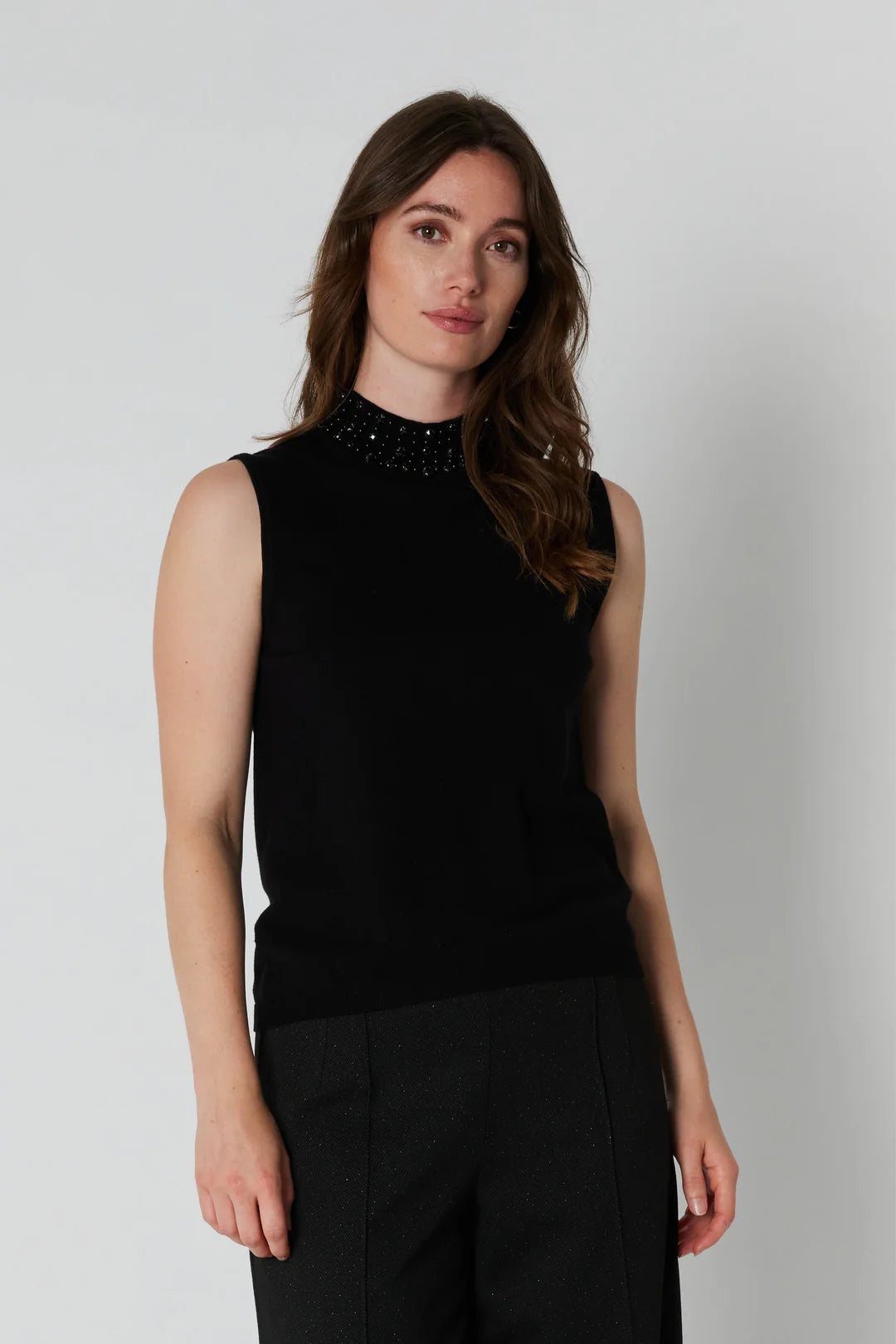 RDFTIRSA KNIT TOP BLACK