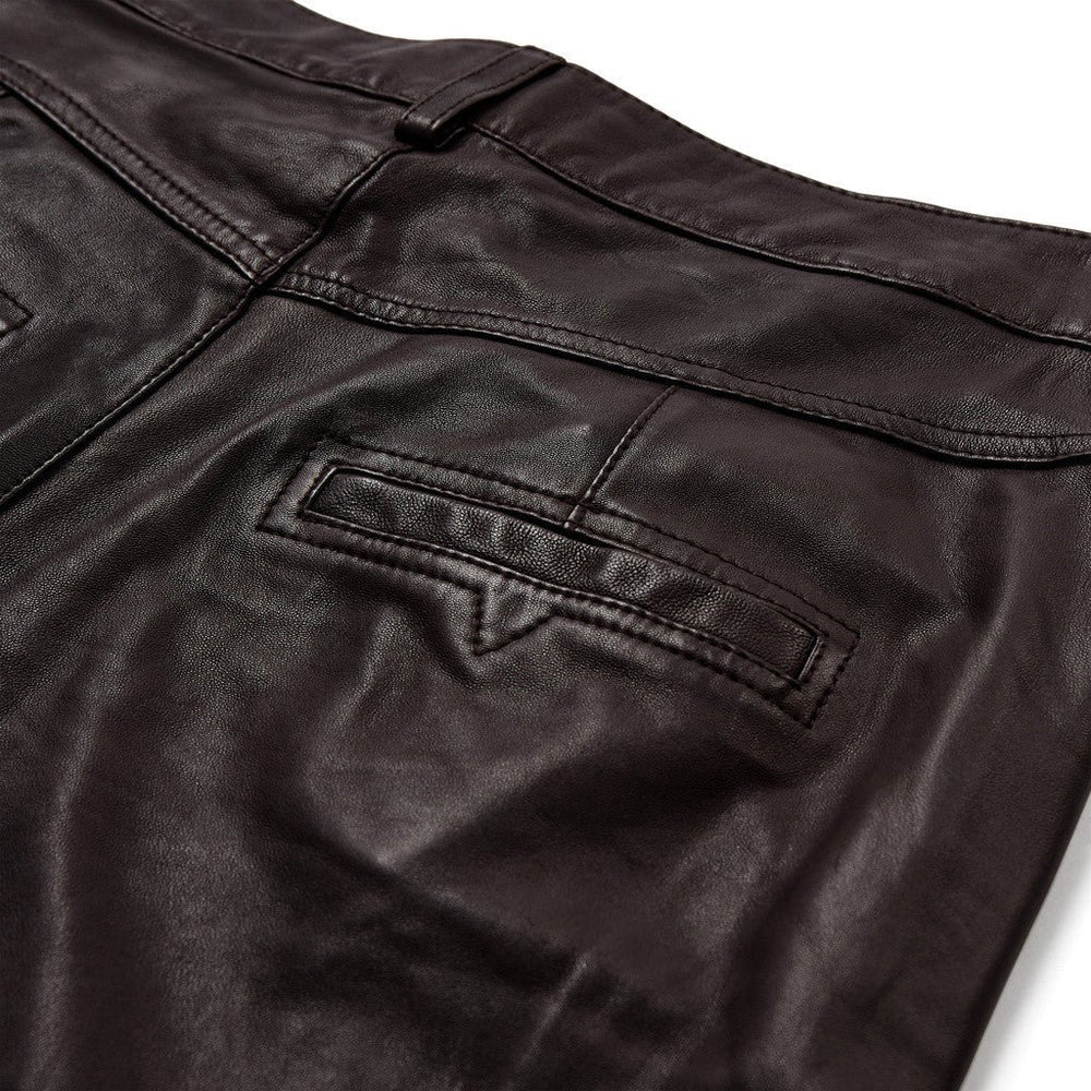 DEPECHE BOADEP HW PANTS WIDE CHOCOL