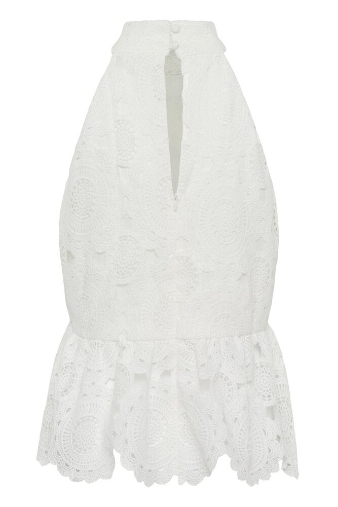 KARENBS FLORA TOP BRIGHT WHITE