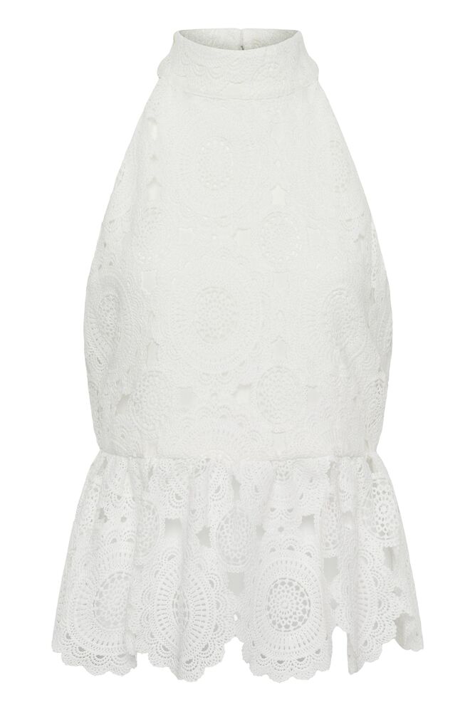 KARENBS FLORA TOP BRIGHT WHITE