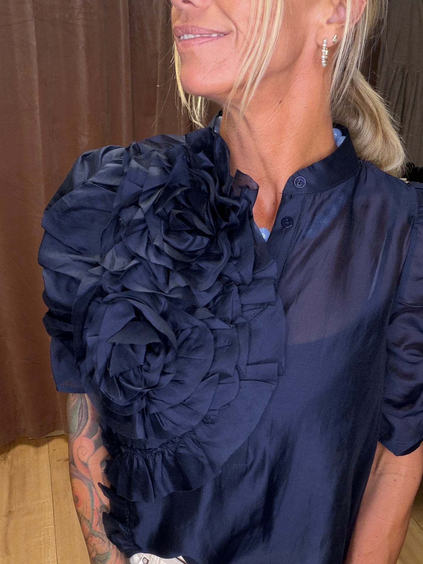 GOSSIA ANNSOFOGO BLOUSE NAVY