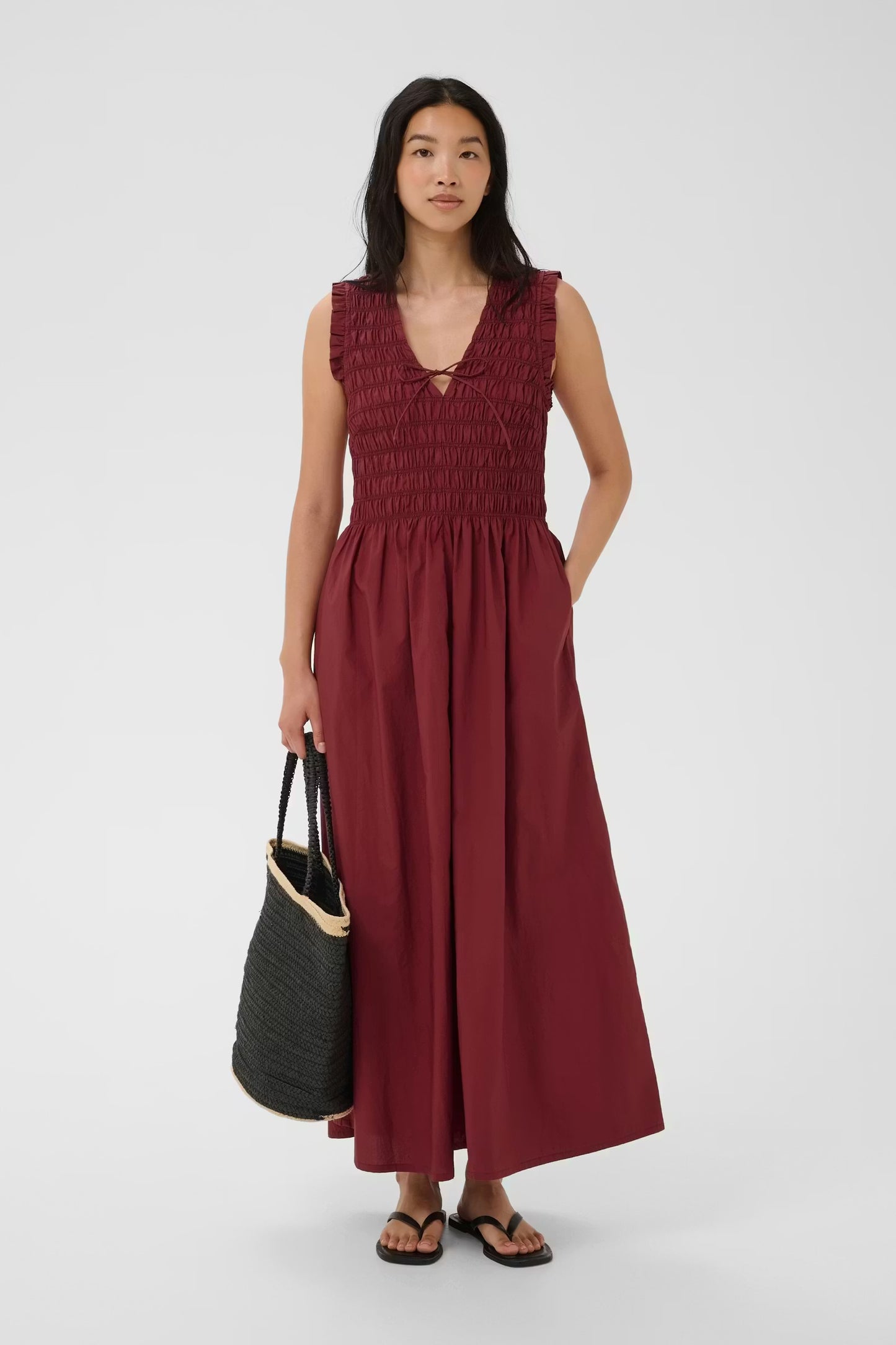 PART TWO BORGNETTE DRESS BURNT RUSS