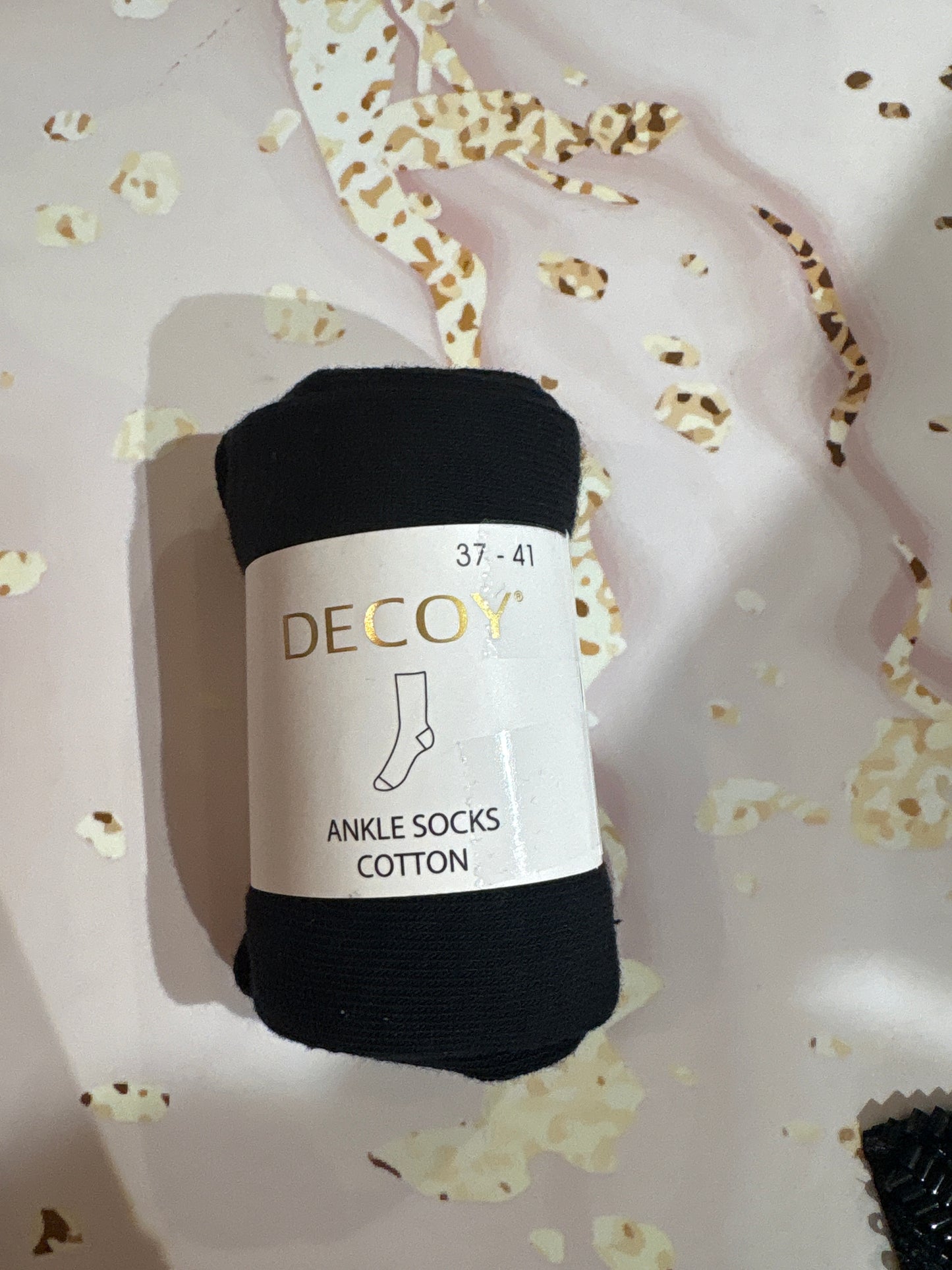 DECOY ANKLE COTTON BLACK