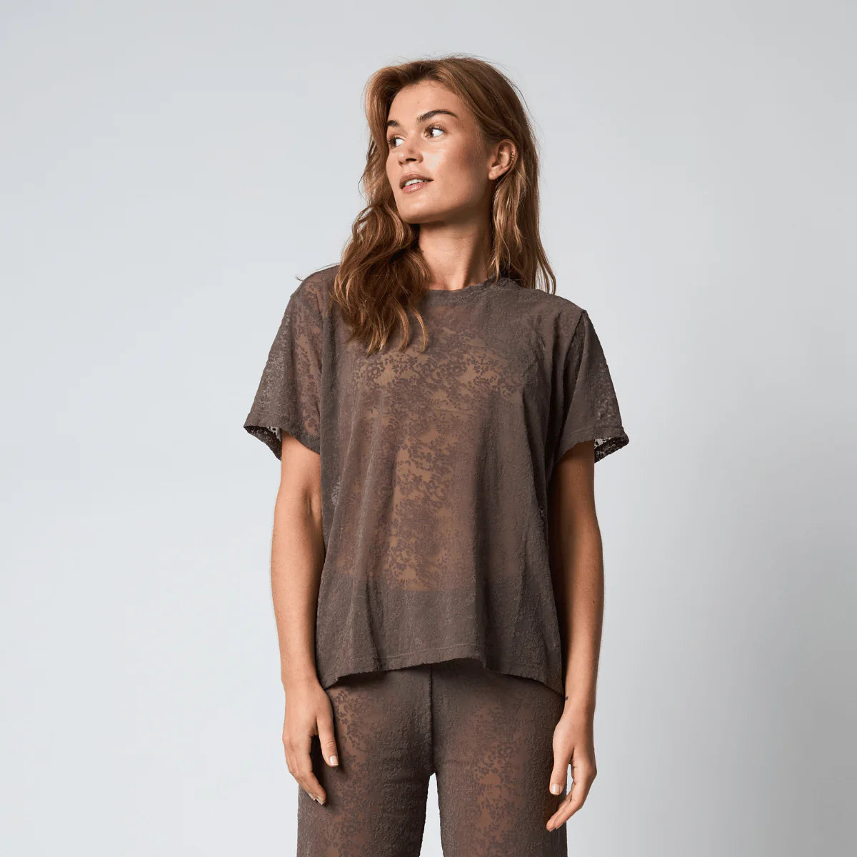 HTD LA TEE OVERSIZE BROWN