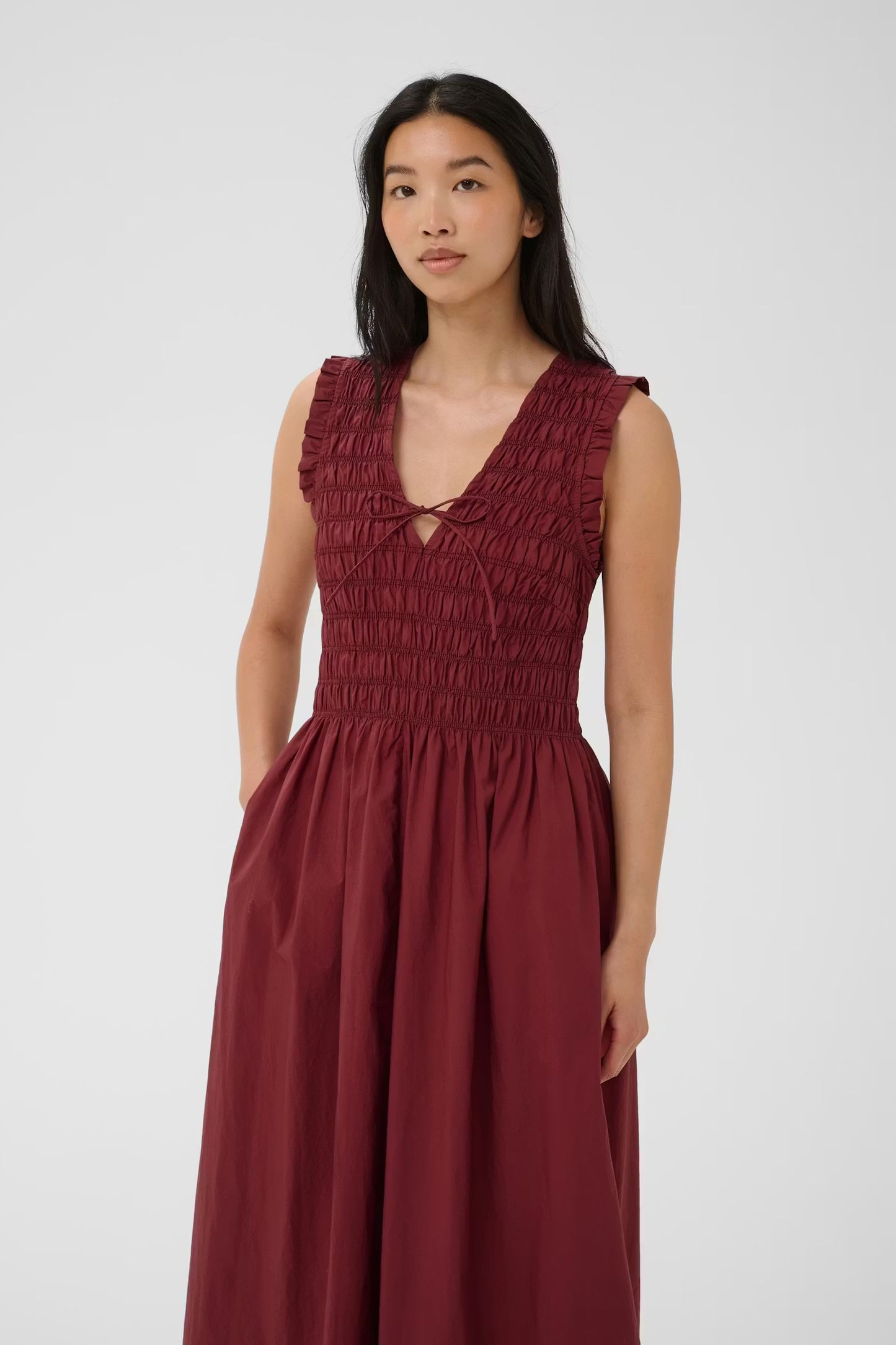 PART TWO BORGNETTE DRESS BURNT RUSS