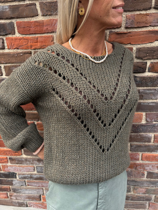 SK LENA SWEATER OLIVE