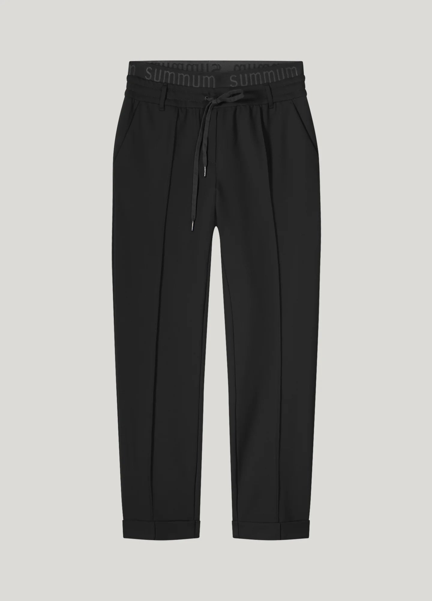 SUMMUM TENCEL TROUERS BLACK