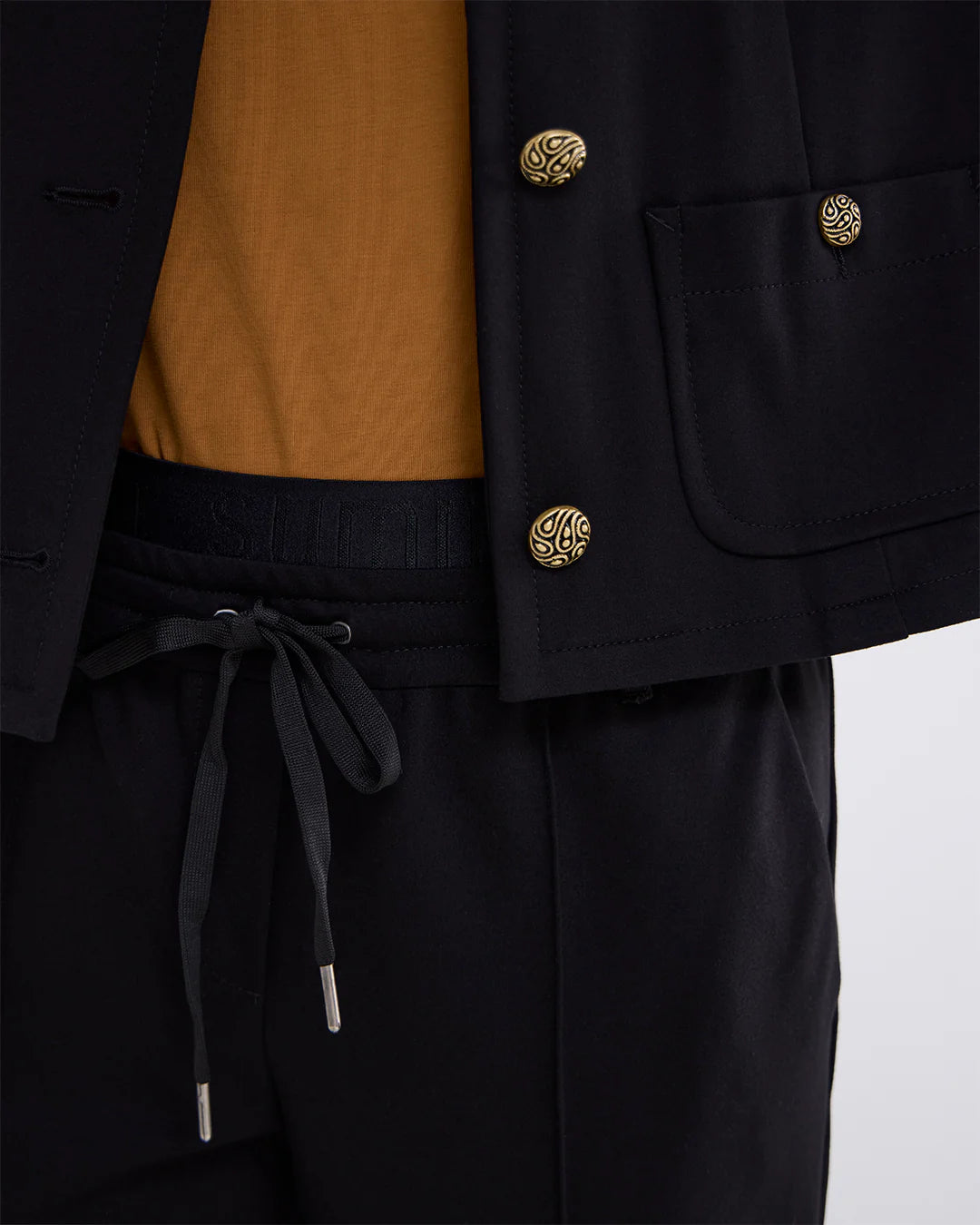 SUMMUM TENCEL TROUERS BLACK