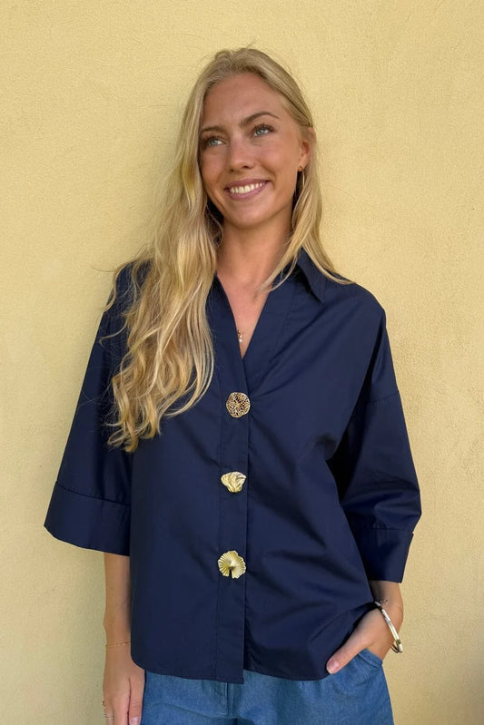 CONTINUE AUGUSTA SOLID GOLD NAVY